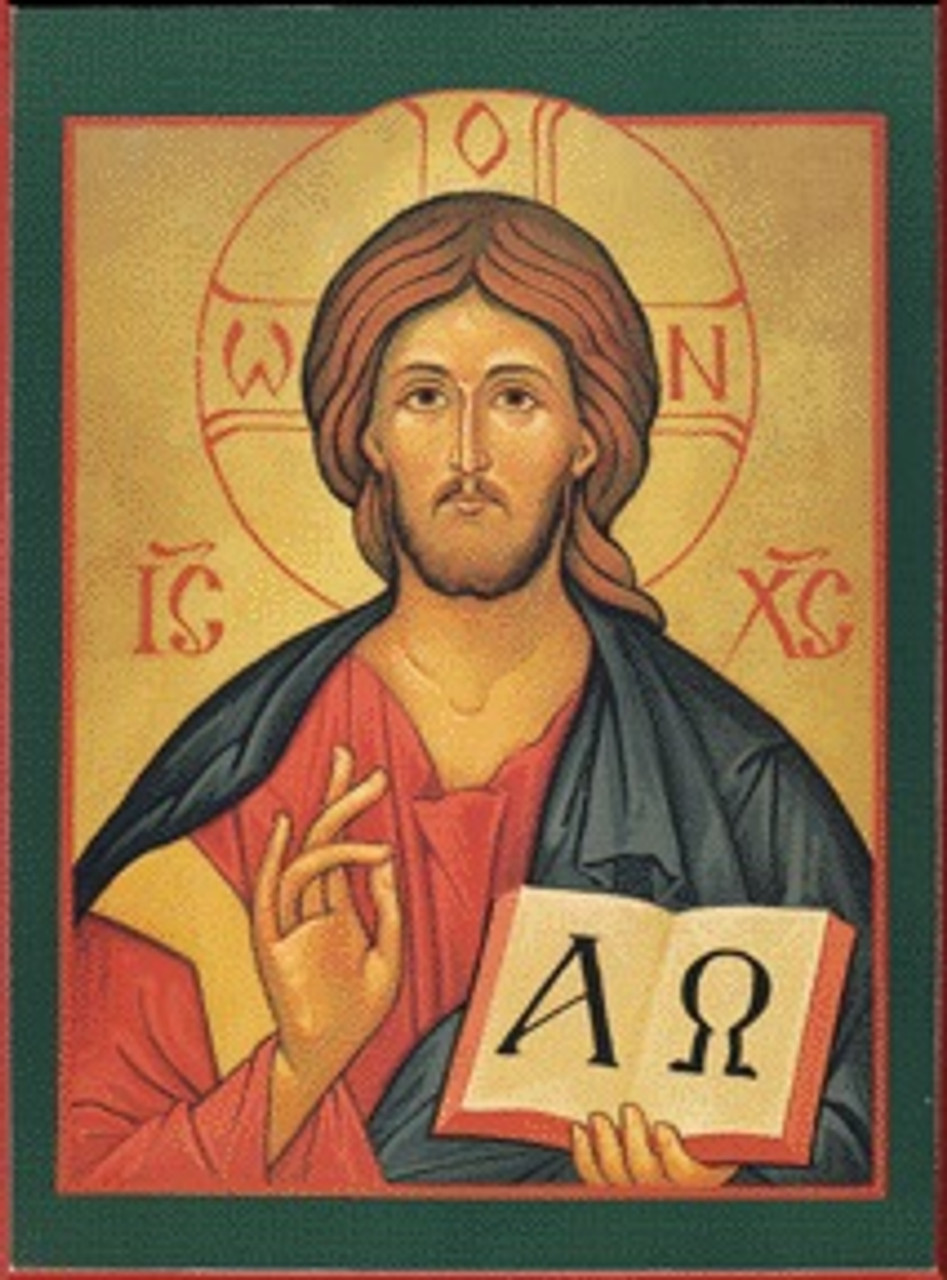 Icon of our Lord Jesus Christ as the Alph & Omega